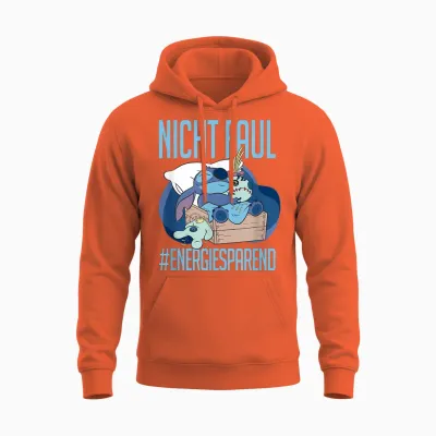 Disney Lilo & Stitch Nicht Faul #energy-Saving Unisex Hoodie - Orange
