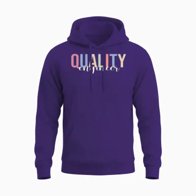 Quality Engineer Engineering Quality Assurance Qa Unisex Hoodie - Purple