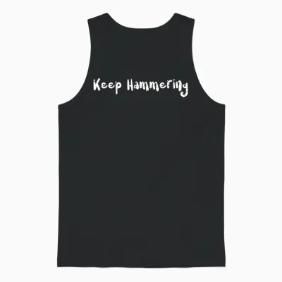 Keep Hammering - Hiking Unisex Tank Top - Black