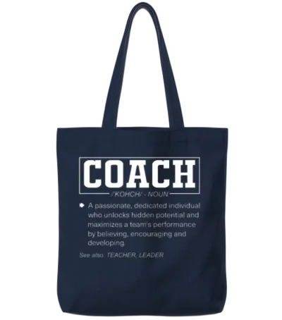 Coach Gift Funny Coach's Sports Tote Bags - Navy