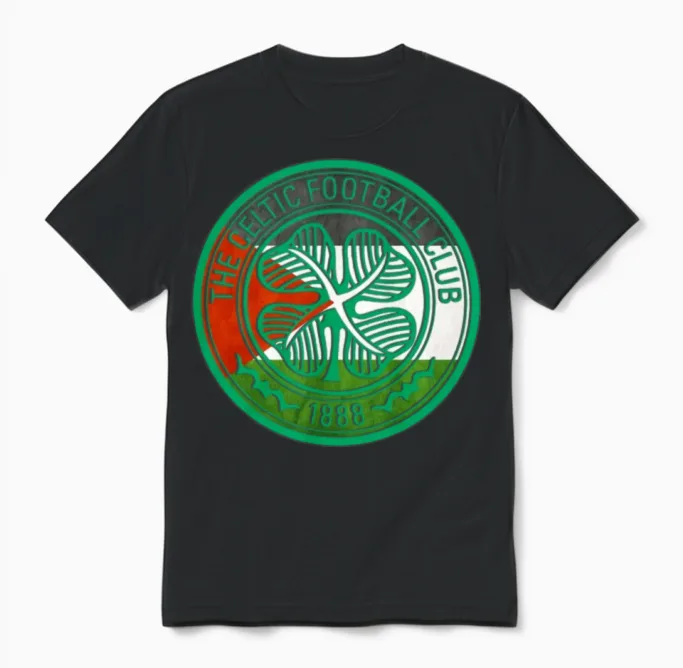 Celtic Palestine Unisex T-Shirt in Black