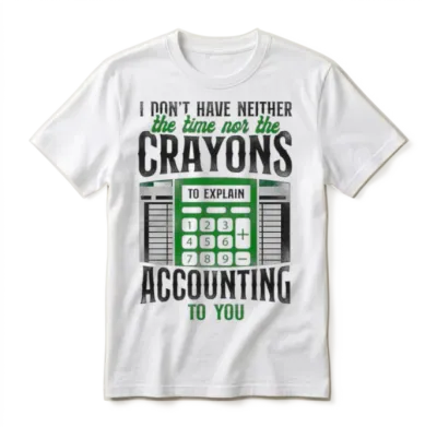 Accountant Bookkeeper Accounting Unisex T-Shirt - White