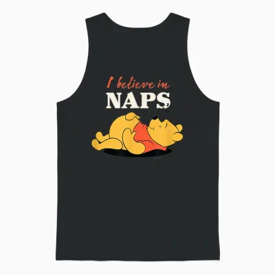 Winnie the Pooh - I Believe in Naps Unisex Tank Top - Black