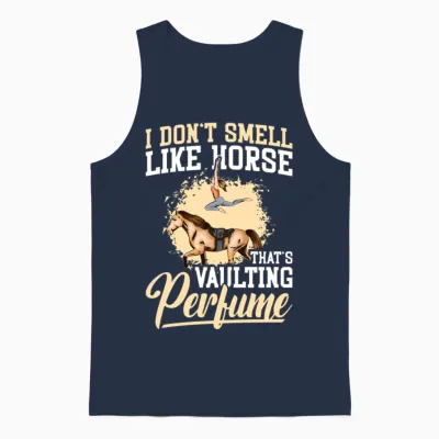 Horse Gymnastics Artistic Equestrian Horse Unisex Tank Top - Navy