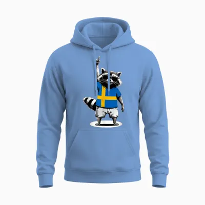 Schwedische Flagge Herren Damen Kinder Schweden Unisex Hoodie - Carolina Blue