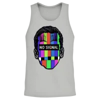 No Signal Tv Retro Design Unisex Tank Top - Ash – 2