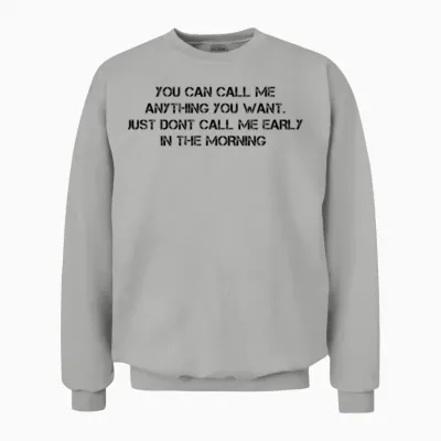 Funny Slogan Unisex Sweatshirt - Ash