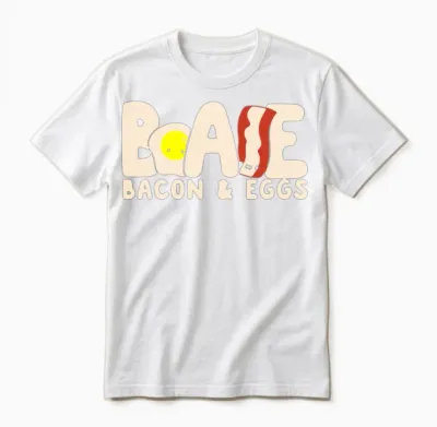 Bae Bacon and Eggs Unisex T-Shirt - White