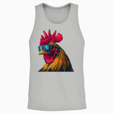 Cooles Hahn Sonnenbrille Kostüm Für Jungen Und Mädchen Unisex Tank Top - Ash