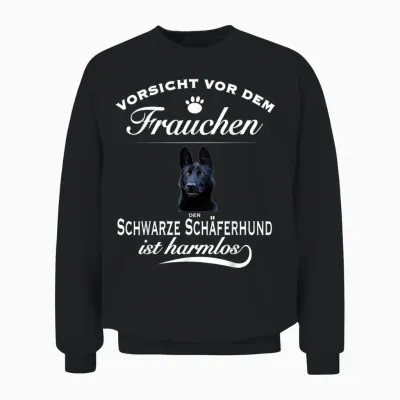 Deutscher Schäferhund - Schwarzer Schäferhund Unisex Sweatshirt - Black