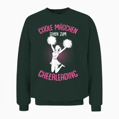 Coole Mädchen Gehen Zum Cheerleading Cheerleader Cheer Unisex Sweatshirt - Forest