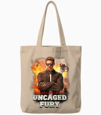 Mortal Kombat 2 Johnny Cage Uncaged Fury Tote Bags - Natural