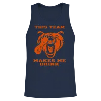 Bears This Team Makes Me Drink Unisex Tank Top - Navy – 2