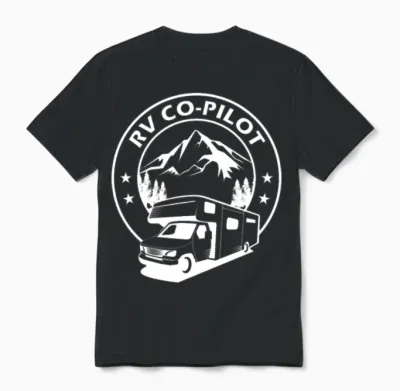 Rv Co-Pilot Funny Rv Gifts Rv Gift Ideas Unisex T-Shirt - Black