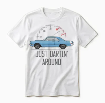Justin Dartin Around Light Blue Unisex T-Shirt - White