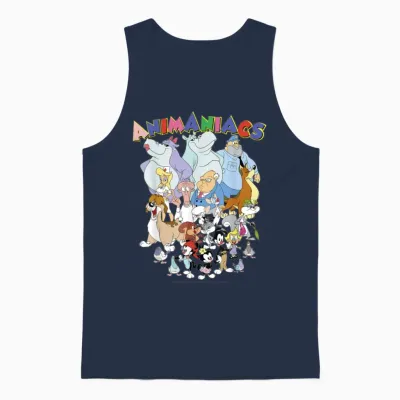 Animaniacs Group Shot Logo Christmas Present Birth Unisex Tank Top - Navy