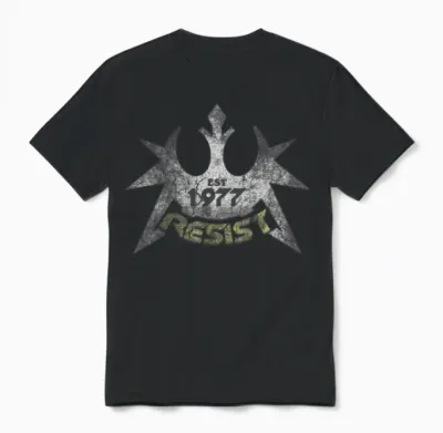 Resist 77 Unisex T-Shirt - Black
