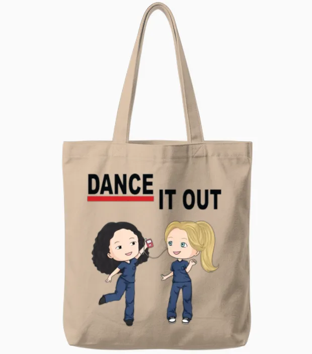 Greys Anatomy Merch Tote Bags in Natural