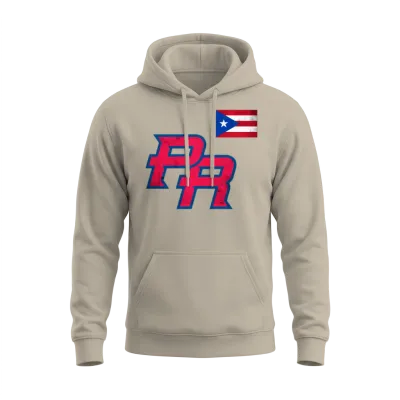 Puerto Rico 2023 Baseball Flag Pride Red Boricua Unisex Hoodie - Sand