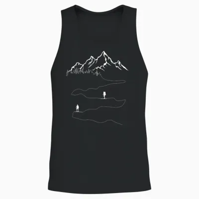 Hiking Unisex Tank Top - Black