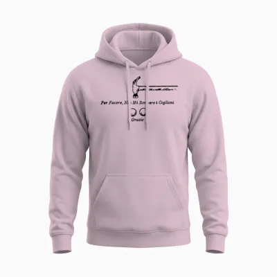 Per Favore Non Mi Rompere I Coglioni Grazie Unisex Hoodie - Light Pink