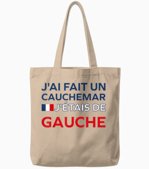 Humour France Jāai Fait Un Cauchemar JāĆ©tais De Gauche Tote Bags in Natural