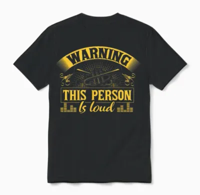 Trumpet Player Concert Unisex T-Shirt - Black