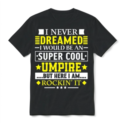 Umpire Gift Funny Appreciation Gift for Umpire Unisex T-Shirt - Black