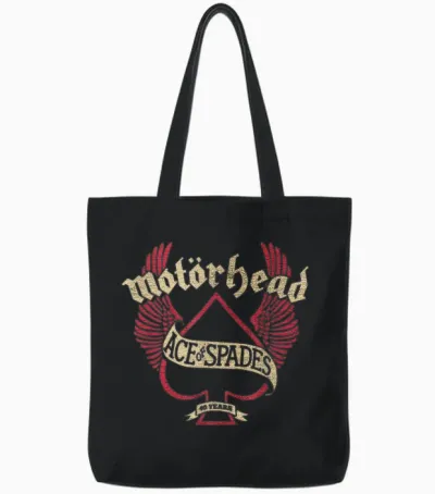 Motörhead Spade Wings Tote Bags - Black