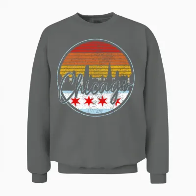 Chicago Illinois Unisex Sweatshirt - Graphite Heather