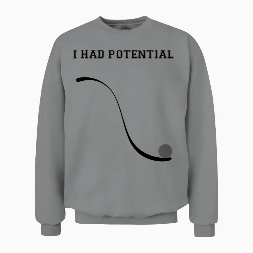 Joke About Retro Physics - Memes & Humor Unisex Sweatshirt in Sport Grey