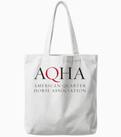 American Quarter Horse Association Tote Bags - White