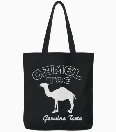 Camel Toe Cigarette Tote Bags - Black