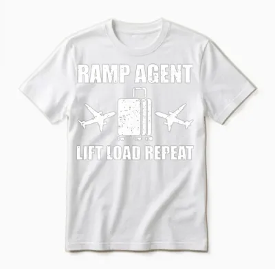 Funny Ramp Agent Quote Aircraft Service Unisex T-Shirt - White