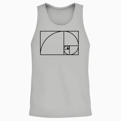 Fibonacci Spiral Unisex Tank Top - Ash