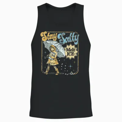 Stay Melt Ice Salty Political Retro Unisex Tank Top - Black