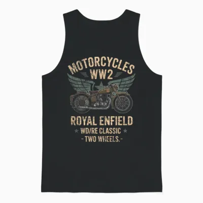 Royal Enfield Wd/re Classic Motorrad Ww2 Langarmshirt Unisex Tank Top - Black