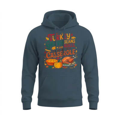 Unique Turkey Gravy Beans and Rolls Unisex Hoodie - Dark Heather