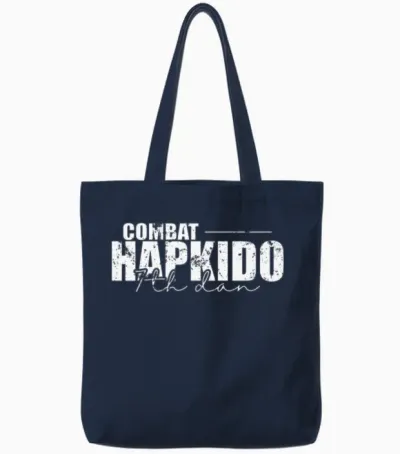 Combat Hapkido 7th Dan American Martial Arts Tote Bags - Navy
