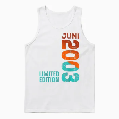 Limited Edition Juni 2003 Legendär Seit Juni 2003 Geburtstag Unisex Tank Top - White
