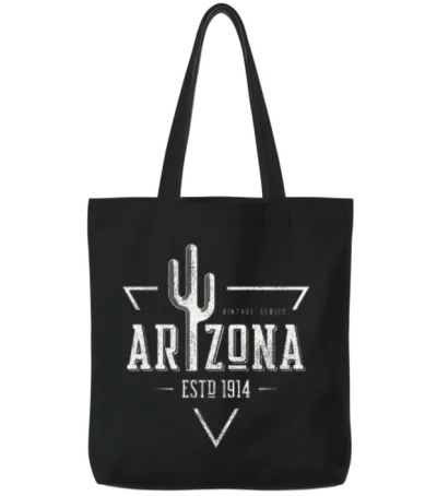 Arizona Vintage Series Tote Bags - Black