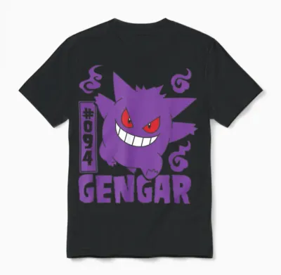 Pokémon - Gengar Unisex T-Shirt - Black