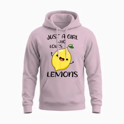 Juste Une Fille Qui Aime Les Citrons Unisex Hoodie - Light Pink