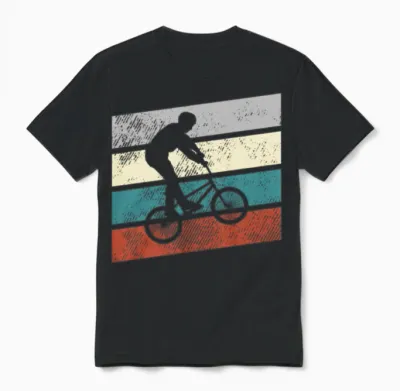 Bmx Retro Unisex T-Shirt - Black