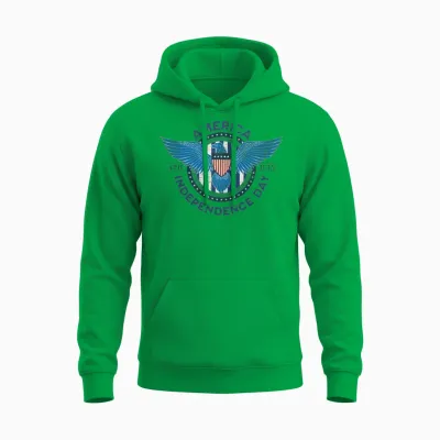 American Independence Day Unisex Hoodie - Irish Green