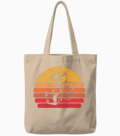 Retro Vintage Board Games Tote Bags - Natural