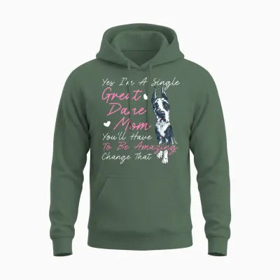 Dog Breeder Dog Owner Mom Great Dane Mom Unisex Hoodie - Military Green