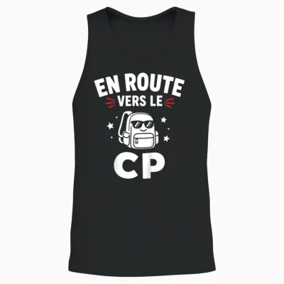 Enfant Humour école élève Rentrée Des Classes En Route Vers Le Cp Unisex Tank Top - Black