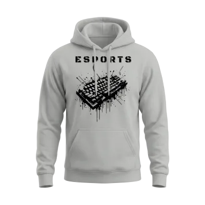 Esports Gaming Design Unisex Hoodie - Ash