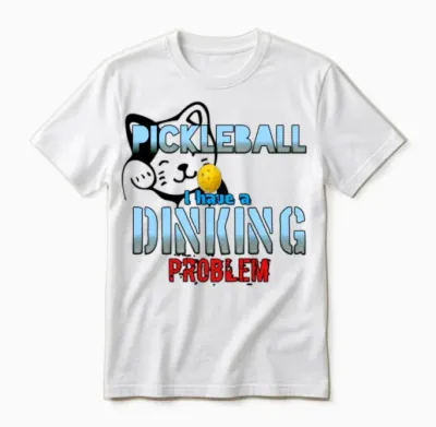 Funny Pickleball Unisex T-Shirt - White